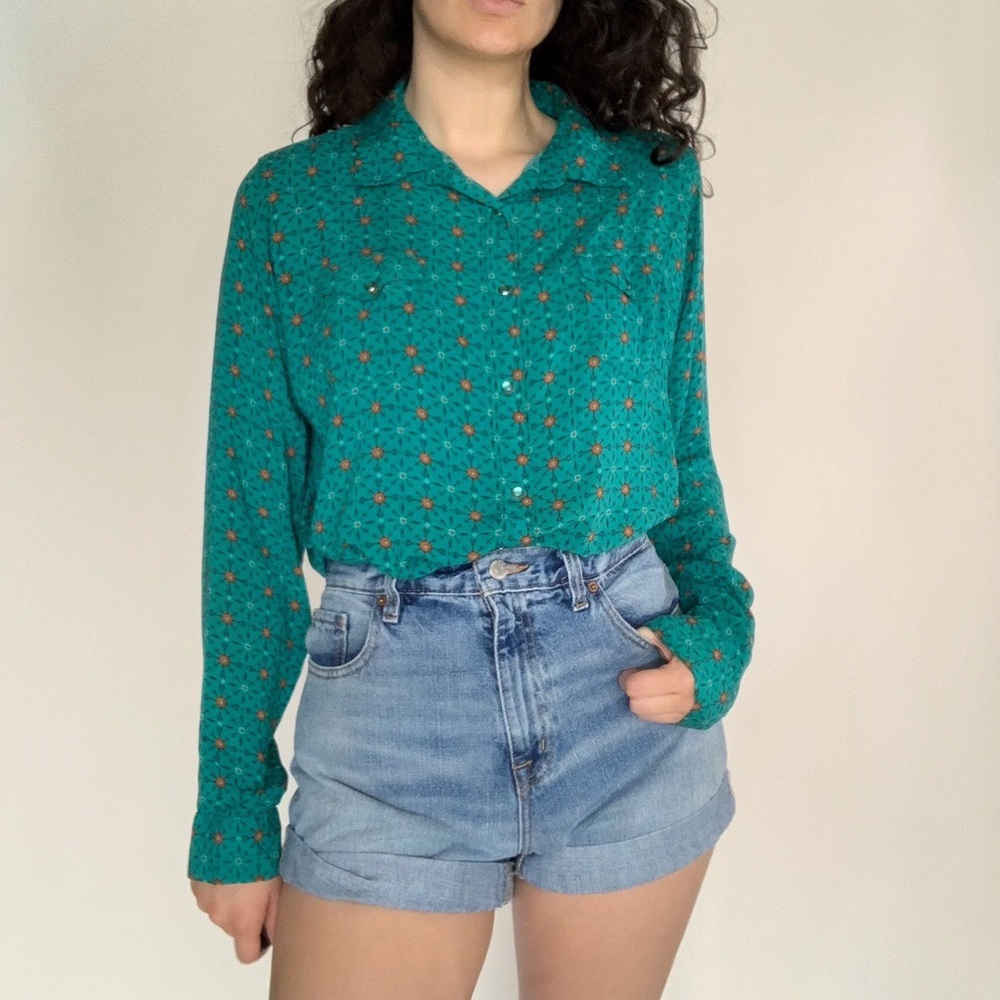 Vintage Lightweight Wrangler Button Down Shirt